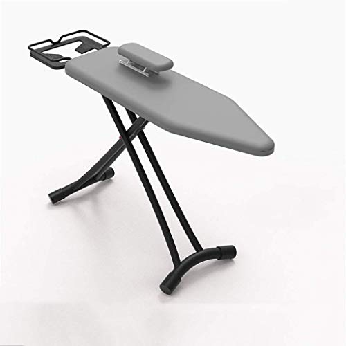 Tabla de Planchar para el hogar, Malla de Acero con Bandeja, Soporte para Planchar para Sala de Estar, Dormitorio, Mesa de Planchar Plegable Ajustable, 110 x 3186 cm