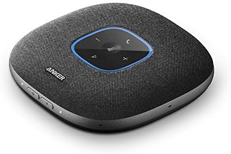 Anker PowerConf S3 Speakerphone with 6 Mics, Enhanced Voice Pickup, 24H Call Time, App Control, Bluetooth 5, USB C, Conference Speaker Compatible with Leading Platforms, Home Office