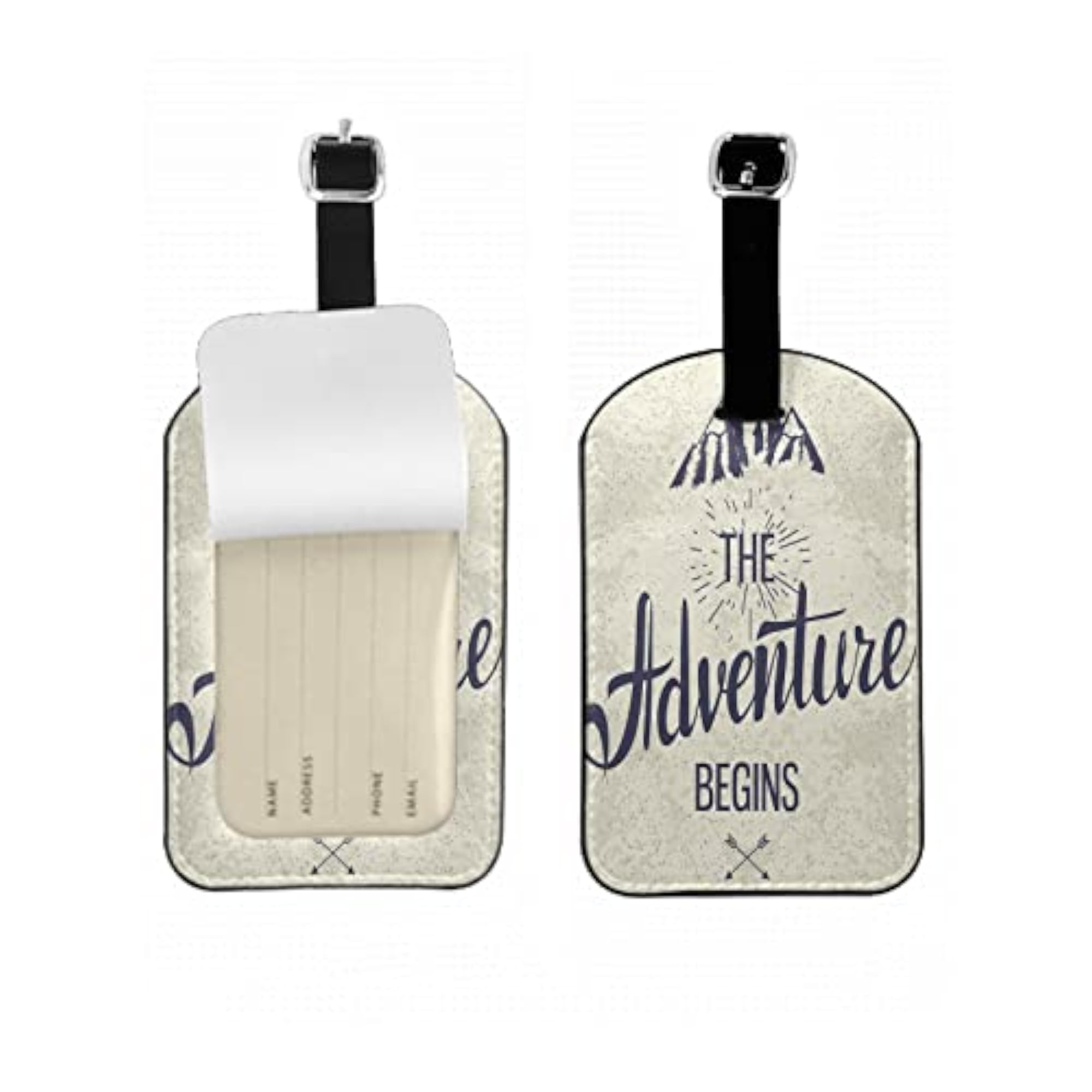 Inspirational Quotes Travel Baggage Bag Tags, Mountain Luggage Tags