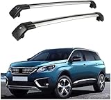 Toit Transversales Compatible pour Peugeot 5008 2016-2022. alerie de Toit Porte Bagages Porte vélos de Toit Universelle Gallerie