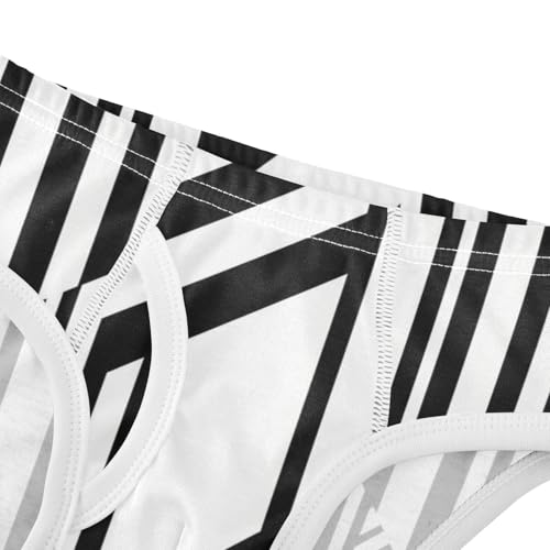 KLL Black and White Stripes Cartoon Toddler Boys Soft Training Underwear Breathable Undies4