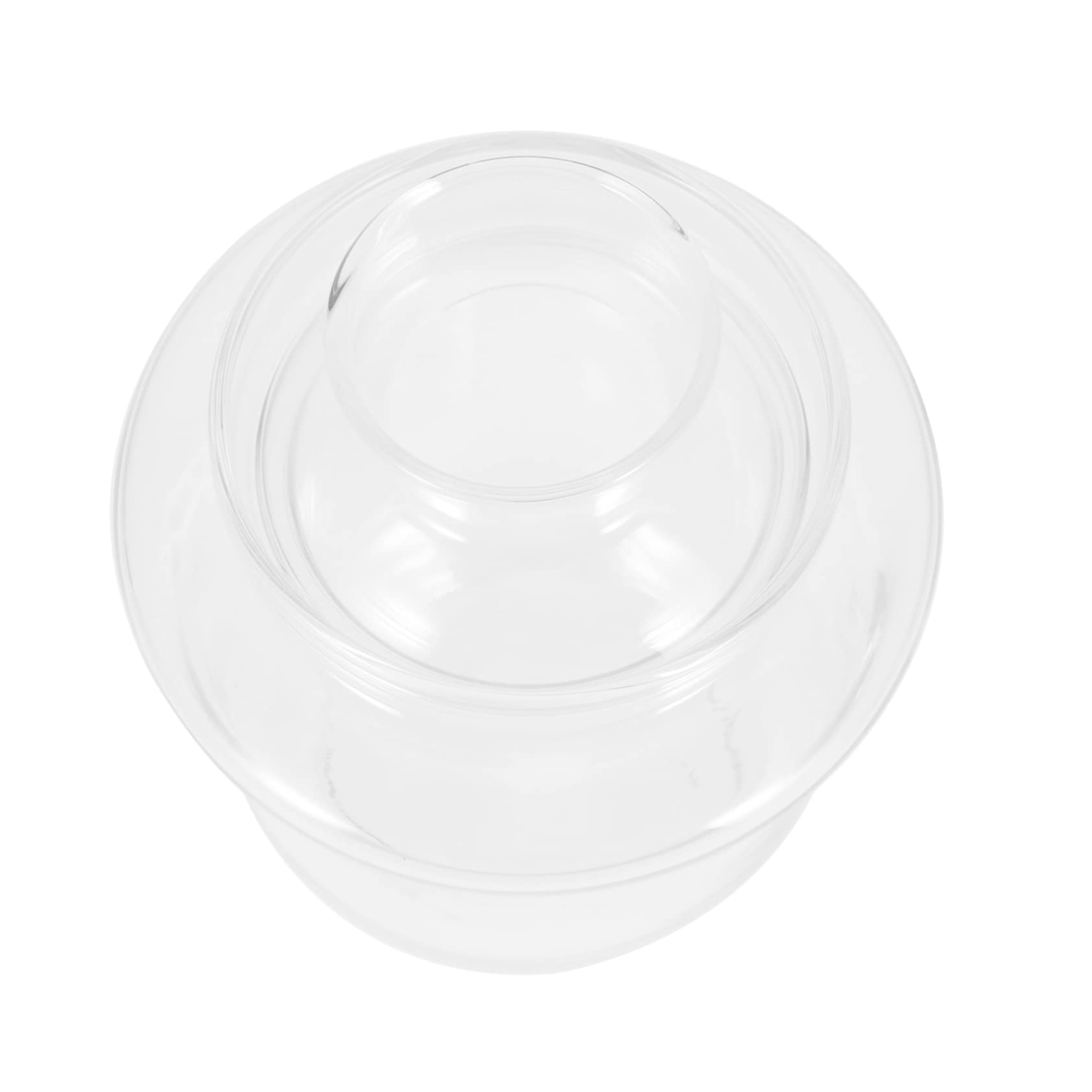 OKUMEYR 1set Multi-function Glass Tea Warmer Tea Pot Lid Elegant Design for Home Restaurant and Hotel Use