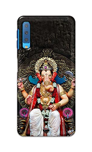 Image of PRINTFIDAA Lord Ganesh Bappa Moriya Printed Designer Hard Back Case Cover for Samsung Galaxy A7 (2018), SM-A750F /DS, SM-A750G, SM-A750FN /DS -(TI) MVN1010