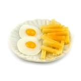 MyTinyWorld Miniatura para Casa De Muñecas Doble Huevo y Patatas Fritas