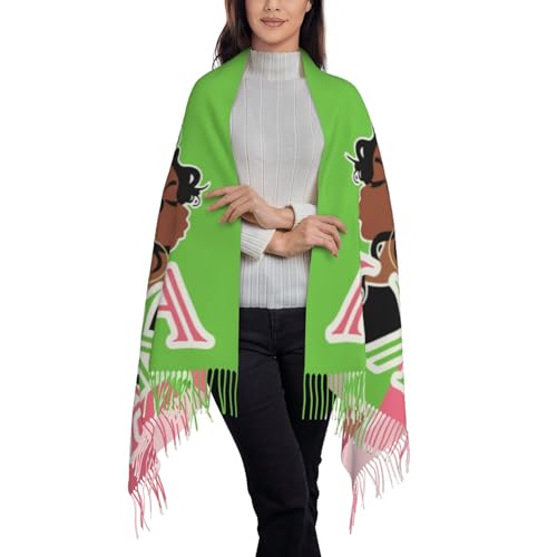 Aka Scarf Sorority Gifts For Women'S Scarf Super Soft Wrap For Long Large Warm With Tassel4