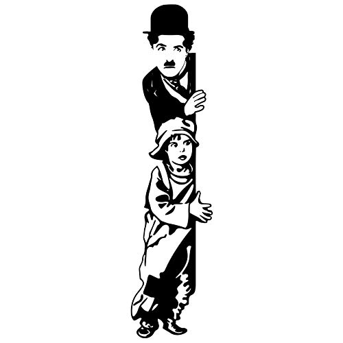 Vinilo Charles Chaplin para tapar paredes vacías sin usar cuadros 3