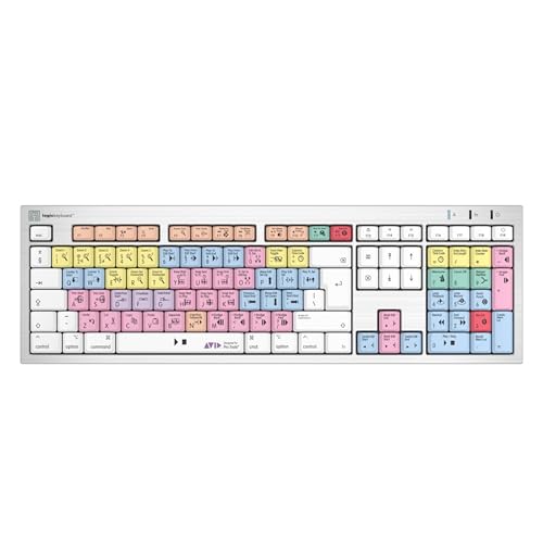 Compatible with PC LogicKeyboard Avid Pro Tools ALBA, Mac-compatible Keyboard, English, Intended for