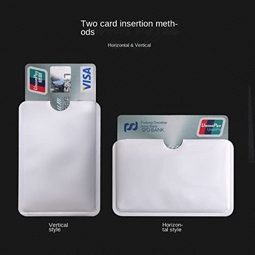 Anti-Scan Card Sleeve, ID Card Protector Blocker, Anti Scan RFID Blocking Sleeve, Wallet Cover for Credit Card Passport(style3-10pcs)2