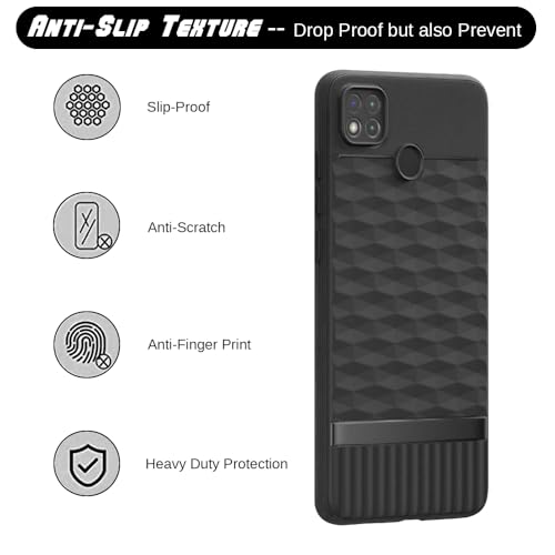Image of Shockproof Case for Mi Redmi 9 / 9C / 9 Activ / 10A / Poco C31 | Full Camera Protection | TPU Flexible Back Cover for Mi Redmi 9 / 9C / 9 Activ / 10A / Poco C31 (Matte Black)