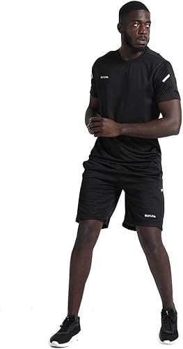 Miniatura 2 de BUYJYA Ropa de entrenamiento para hombre, conjunto de 3 camisetas deportivas para baloncesto, fútbol, ejercicio, entrenamiento, correr, gimnasio