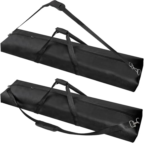 Youeon 2 Pcs 48x10x5 Inch Tripod Carrying Bag Water Resistant Long Carry Case with Padded Adjustable Strap & Durable Handles Versatile Stand Bag for Speaker Mic Tripod Light Tent