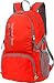 Backpack - Waterproof Lightweight Backpacks for Travel Hiking - Daypack for Women Men (Red)