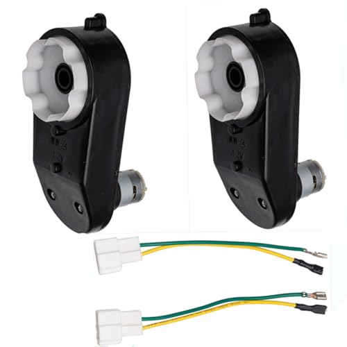 2Pcs 12 Volt RS390 16000RPM Gearbox with DC Motor for Power Wheels 12V Motor for Best Choice Wrangler SUV Kids