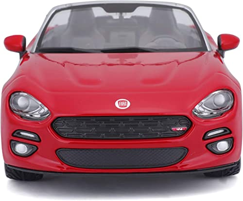 Miniatura Bburago Fiat Spider 124 2016 Rojo miniatura 4