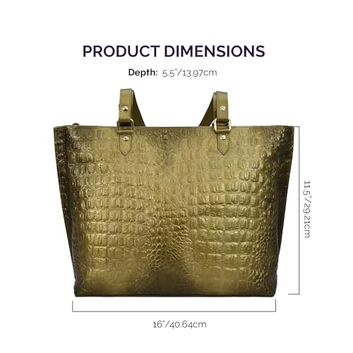 Image of Anuschka Women's Original Hand-Painted Genuine Leather Large Zip Top Tote