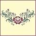 Rosemaling Rose 2 Stencil Template – 9.8