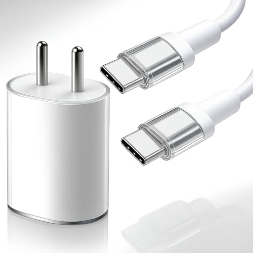 Image of Nothing 45W Rapidly Charging Adapter with 1M Type C Cable Compatible with Nothing 1, 2a Plus, 2a, 2, CMF 1, Buds Pro & Other USB-C Devices Mobile Charging Charger, White
