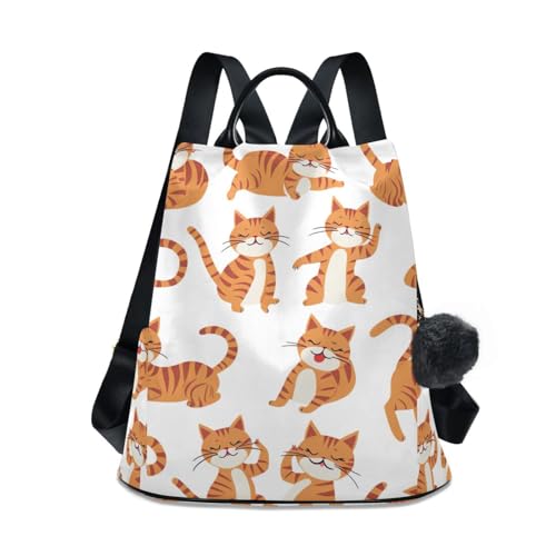 Sac à dos chat contre le vol avec poche arrière cachée pour femme active