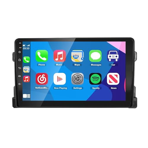 LEXXSON Android Auto Carplay Autoradio para Suzuki Grand Vitara 2006-2013, 9-Zoll-Am-FM-RDS-Radio mit GPS-Navigation WiFi Bluetooth USB-Player Lenkradsteuerung Spiegel Link 2G + 32G
