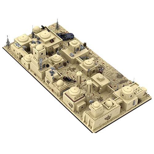 BL Tatooine Mos Eisley Cantina Modular Building Set - 14845 Pcs, World-Famous Architecture, Gift for Adults & Children - 130 x 60 x 40 CM