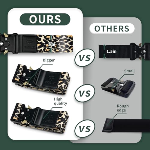 Image of Luggage Straps for Carry On, Vethers Add a Bag Travel Belt, Hands Free Luggage Helper, Adjustable and Stylish Belt with Metal Buckles for Second Bag, Tote, Airport Travel Accessory (Leopard)