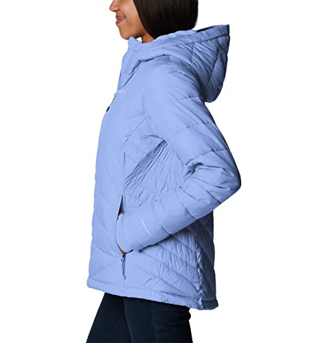 Image of Columbia Women's Omni-Heat Reflective Heavenly Hooded Hiking & Trekking Down Standard Length Jacket