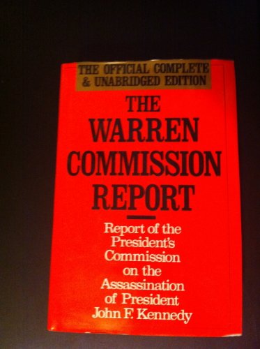 Warren Commission Report: Report of President's... 0312082568 Book Cover