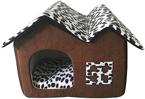 Dog Crate Dog House Cat Kennel Warm Cat Cage Cute Dog House Puppy Nest Pet House Puppy Cat Comfortable Foldable Pet Large Dog Crate (Style 1)