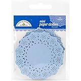 Doodlebug Mini Doilies (75 Pack), Blue Jean