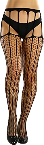 Image of ToBeInStyle Women's Suspender Pantyhose