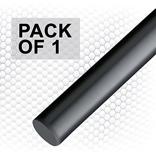 Image of Simond Store - Delrin - Acetal Copolymer Round Rod, 3 /4 inch Diameter x 36 inch Length - Opaque Black