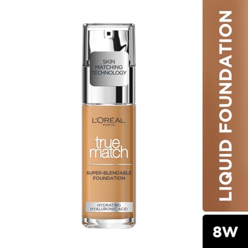Image of L'Oreal Paris True Match Super Blendable Matte, Natural Liquid Foundation - Golden Cappuccino 8D8W, 30ml Matte & Natural Finish