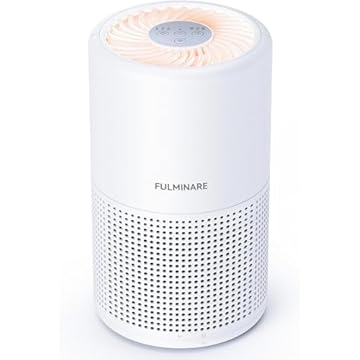 YARUIKE Purificador de Ar Silencioso com Filtro HEPA H13 e Luz Noturna para Quarto, Casa, Escritório e Sala de Estar