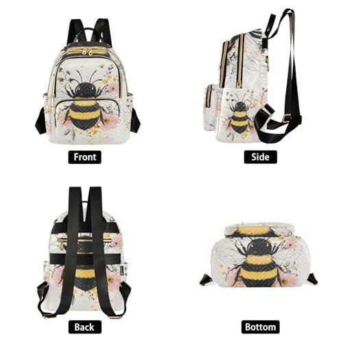 Sac à dos convertible dames multicolore avec bretelles ajustables et compartiments de rangement - 3
