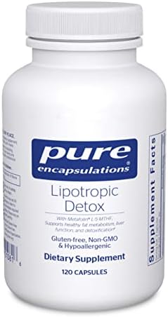 Pure Encapsulations Lipotropic Detox | Hypoallergenic Supplement Supports Liver Function and Detoxification | 120 Capsules Pure Encapsulations Lipotropic Detox | Hypoallergenic Supplement Supports Liver Function and Detoxification | 120 Capsules