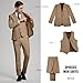 Linen Suit for Men Khaki Wedding Suits Mens Tux 3 Piece Formal Casual Tuxedo Blazer Jacket Vest Pants Set Sport Coats 3XL