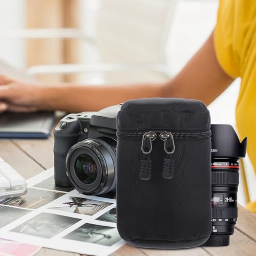 Funda de lentes de cámara DSLR antichoque con interior acolchado Uonlytech 6