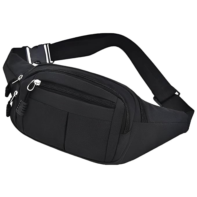 Image of WORLD STAR Waist Bag for Men & Women | Fanny Pack for Men | Trendy Mobile Waist Pouch Pocket Bag for Girls and Boys | Waterproof Hip and Side Bags for Outdoor Hiking Travel
