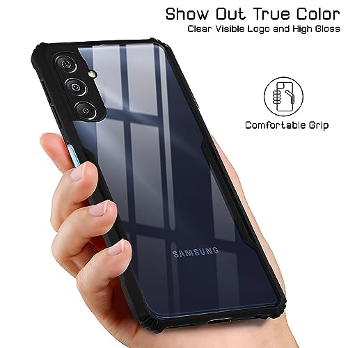 Image of Jkobi Back Cover Case for Samsung Galaxy M34 5G (Shockproof with Polycarbonate Clear Panel | Professional Black)