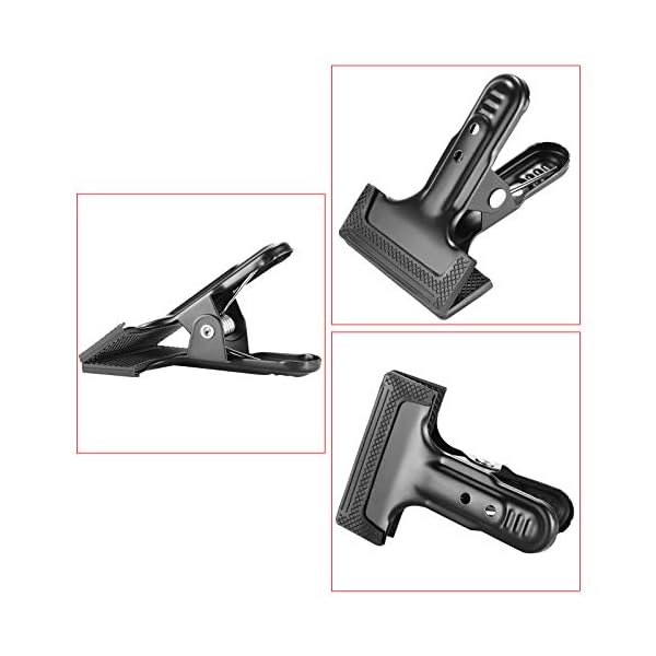 Neewer 10-Pack Set Schwerlast Muslin Feder Klemmen, Federn, 4 1/4 Zoll für Fotostudio Hintergründe Holzverarbeitung – Bild 7