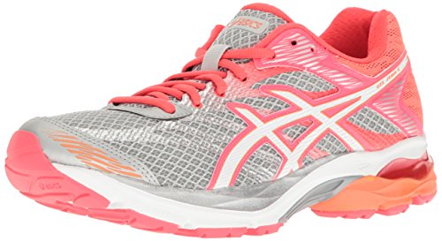 ASICS Women's Gel-Flux 4 Running Shoe, Mid Grey/White/Diva Pink, 8 M US