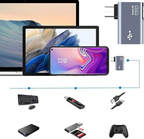 Image of Tobo Micro to USB Adapter OTG Cable Adapter for Fire TV Stick 4K Powered Micro USB to USB OTG Adapter for Android Phone Tablet and More Host Devices with Micro USB TD-1205CC