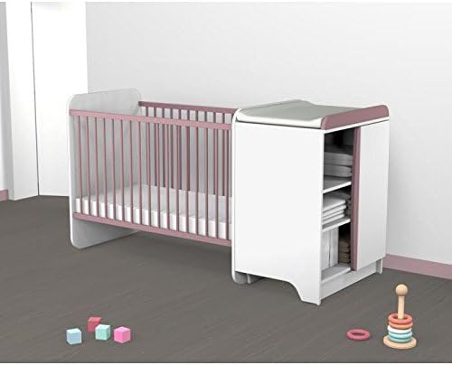 At4 Lit Bebe Combine Rose Pourpin Amazon Fr Bebe Et Puericulture