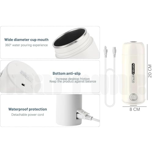 Image of Marrone portable capsule coffee machine, Portable Electric Kettle 400ml | 300W Mini Travel Kettle for Tea, Coffee, Milk | Lightweight & Ideal for Home, Office, Travel.