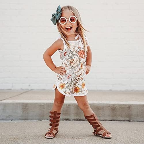 WZTYYDS Toddler Baby Girl Summer Clothes Floral Romper Tie-Up Strap Halter Jumpsuit Infant Summer Sling Playsuit 6M-3T - Image 2