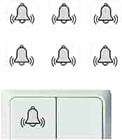 Set Di 4 Adesivi Per Interruttori E Campanelli - Simboli Per Elettrodomestici, 2.5x2.5 Cm - Foto 5