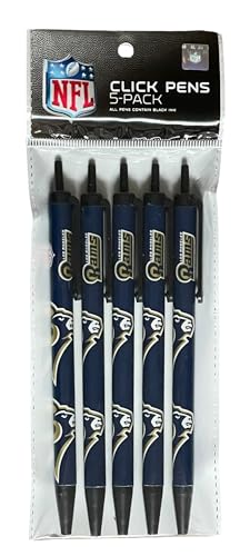 Pro Specialties Group NFL Los Angeles Rams 5-Pack Retractable Click