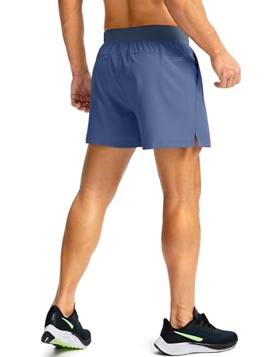 Image of Soothfeel Men's Running Shorts with Zipper Pockets 9 inch / 7 inch / 5 inch Quick Dry Eight Basketball Gym Workout Athletic Shorts