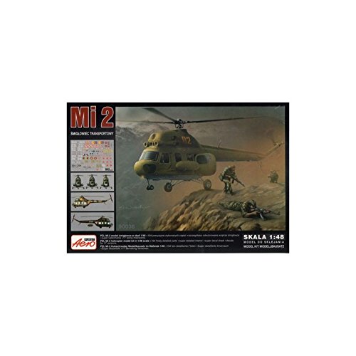 Aeroplast Mil Mi-2 Hoplite Army Helicopter in Russia, Korea, Poland (1/48 Model kit, 90036)