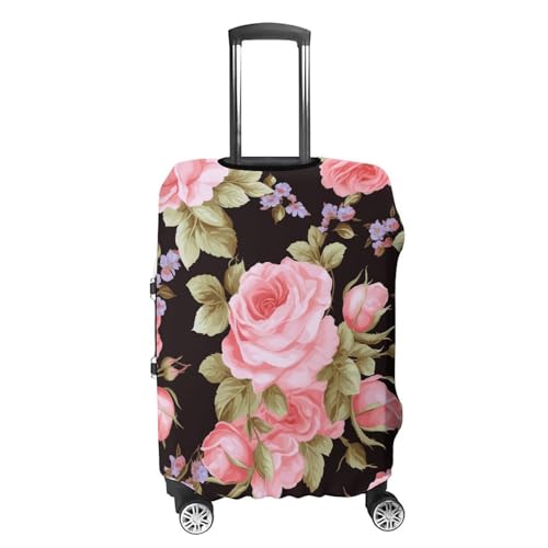 Pink Rose Printed Luggage Cover Protector, Fits 18-32 Inch Luggage4